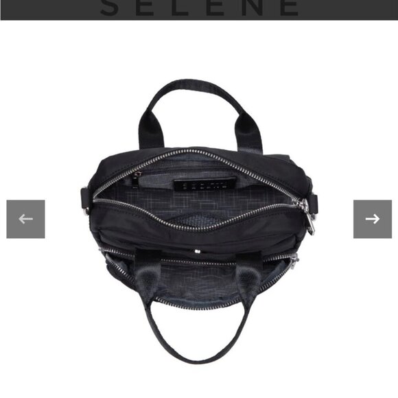 Sol and Selene Rejoice Black Quilted Crossbody Bag Top Handle Medium Bag Purse - Picture 4 of 12